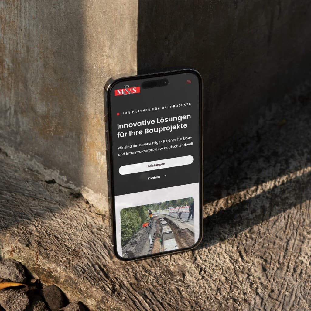 M&S Bau — Webdesign