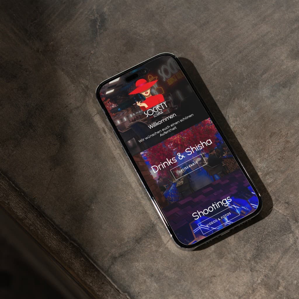 App Entwicklung Wiesbaden — Society Lounge App